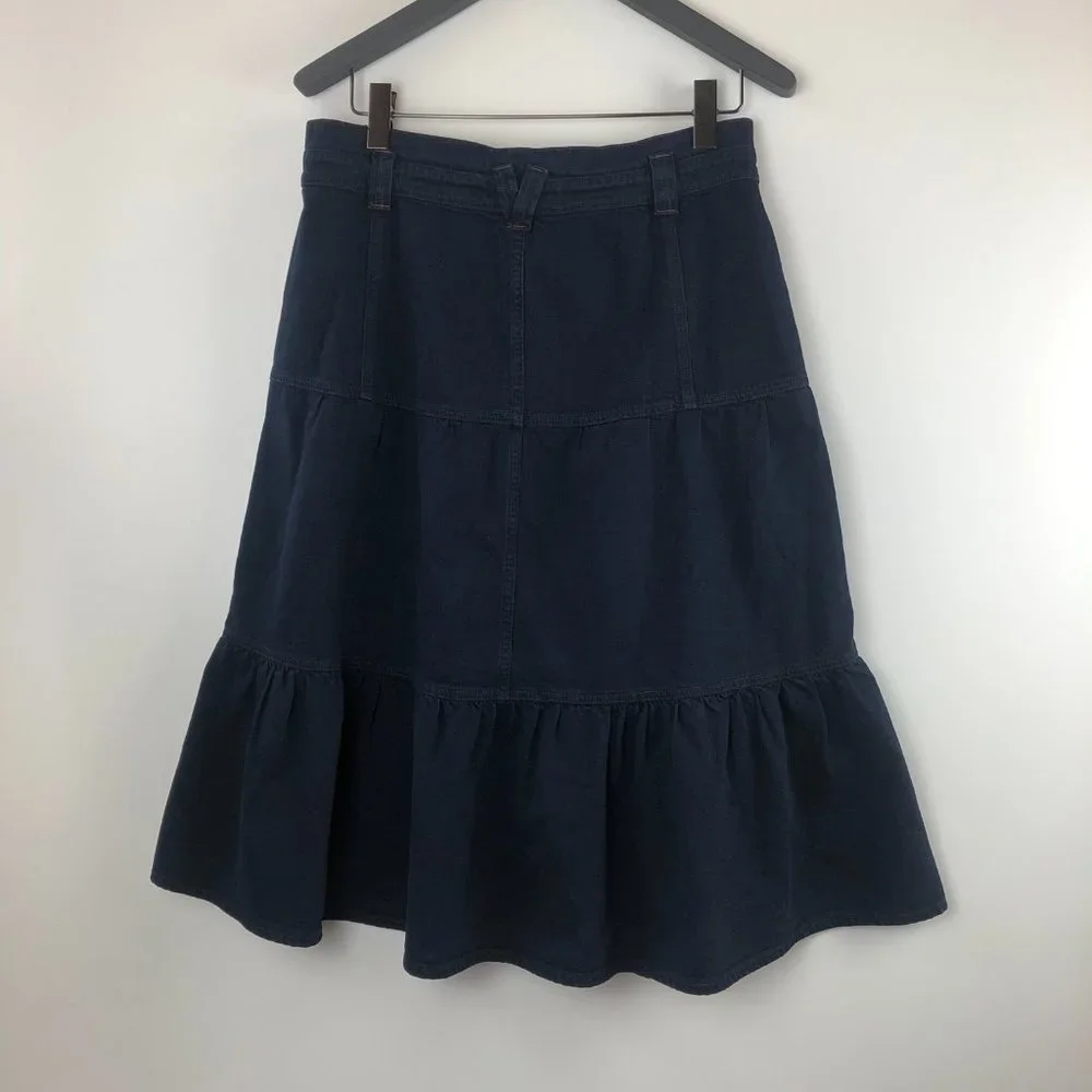 NEW Veronica Beard Lennon Tiered Denim Jean Skirt Size 14 SOLD OUT ONLINE - Picture 9 of 16